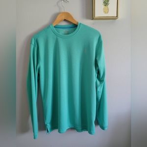 Reel legends Shirt Mens small   green Long Sleeve lightweight  Outdoor New